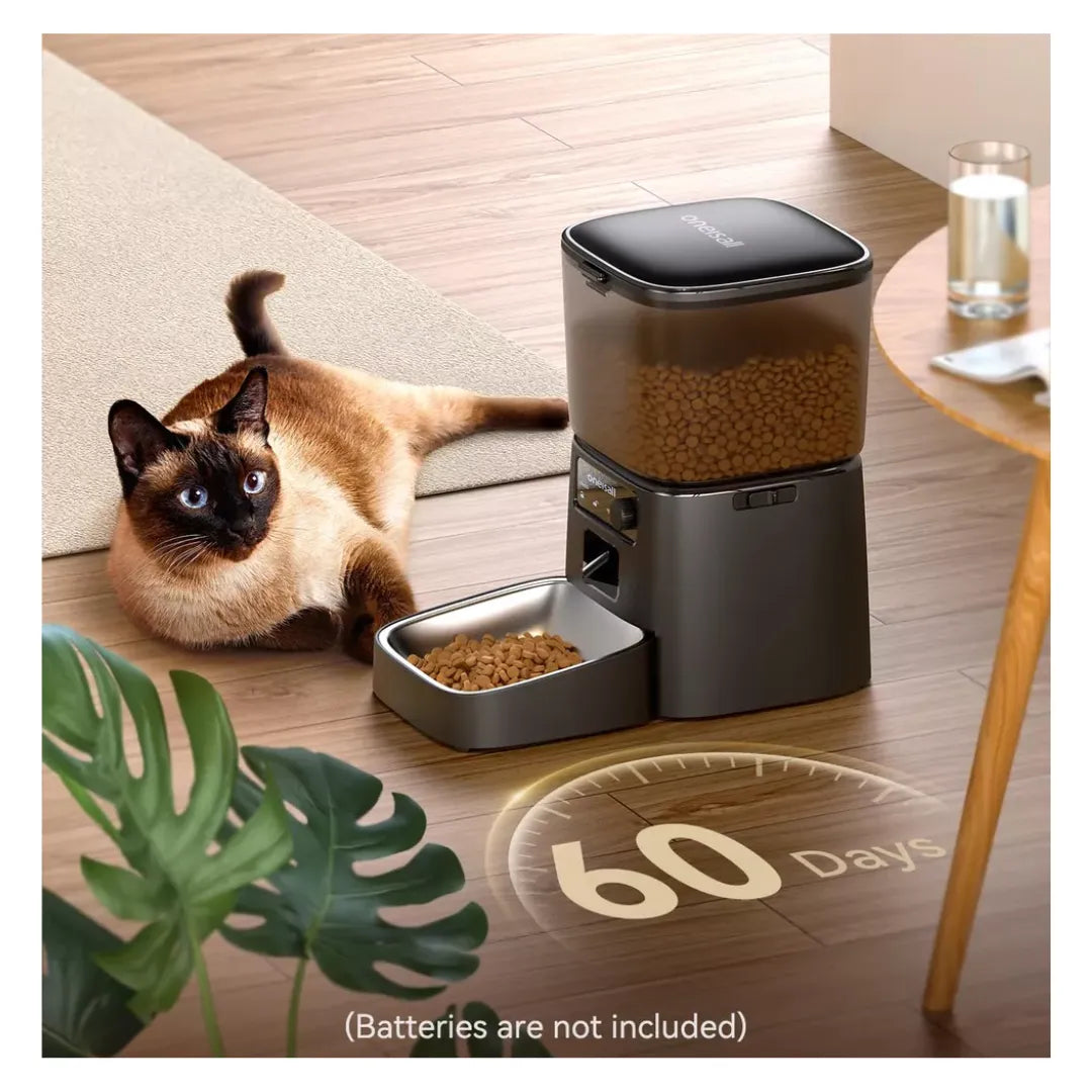 Natqua | PetFeeder Pro – Mangeoire automatique intelligente de 2 L avec contrôle Wi-Fi et portions programmables